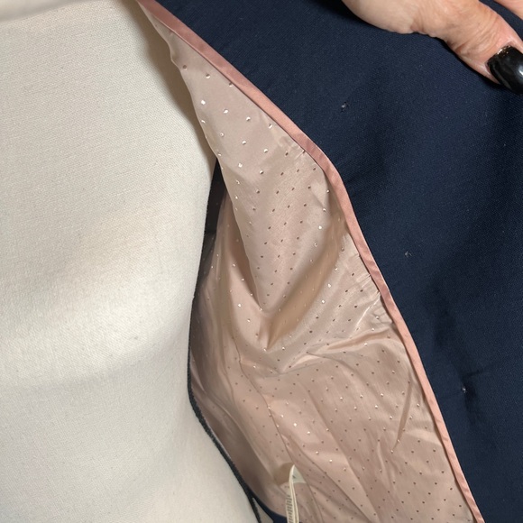 Rebecca Taylor tailored Blazer Jacket Navy size M - Picture 6 of 12